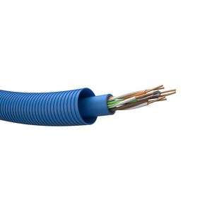 Haspel a 300m. voorbedrade buis PROFIT 16 bu UC300 24Cat5e U/UTP Eca PVC gy#