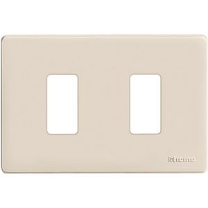 Afdekplaat Magic 2 modulen ivoorkleurig VVE=50