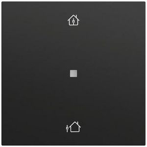 RF Multi bedieningselement-opzetstuk 1-voudig verw.mod. KNX System 70 zwart m(