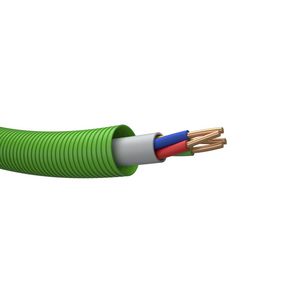 Haspel a 300m. voorbedrade buis PROFIT 16 gn signaal kabel Dca gy# 4x0,8mm² 2704 (rood - blauw - geel - groen)