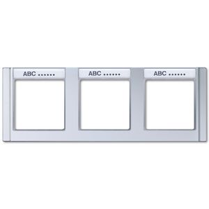 Afdekraam alum.m.tekstvak 3-voudig horizontaal A500 VVE=10