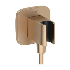 Fixfit Porter Q handdouchehouder incl. muuraanslbocht brushed bronze