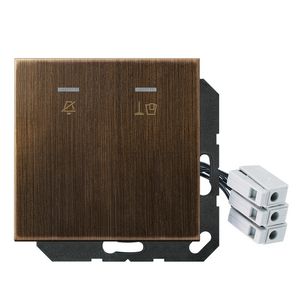 Hotelafdekking LS-messing ant. LED230V buitenm.