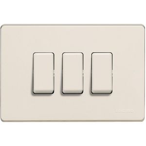 Afdekplaat Magic 3 modulen ivoorkleurig BT503/3/R VVE=50