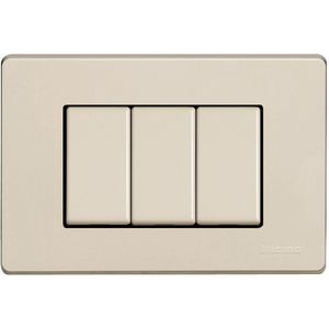 Afdekplaat Magic 3 modulen ivoorkleurig BT503/3A/R VVE=50