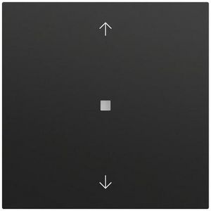 RF Multi bedieningselement-opzetstuk 1-voudig pijlen KNX System 70 zwart m(gel