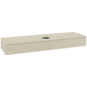 Wastafelonderkast Antao 1600x190x500mm S.Grey Matt Lacquer K14150HJ