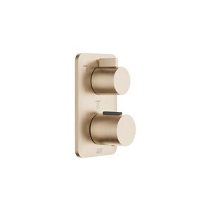 LISSÉ Inbouwthermostaat 3-weg stopkraan Light Gold gebors.