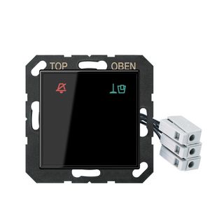 Hotelafdekking A500 zwart gl.m.LED24V buitenm.