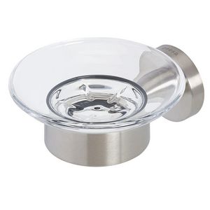 Zeephouder helder glas met wandbevestiging RVS NEMOX