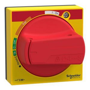 Draaibediening IP54 Rood ON/OFF vergrendelbaar -Acc. GV2