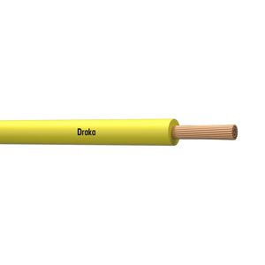 Doos a 100m. installatiedraad H07Z1-K halogeenvrij Cca 70C 450/750V ye# 1,5mm² (Geel)