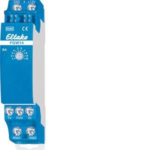 Meervoudige DIN-rail Funk bus-gateway. Bi-directioneel.