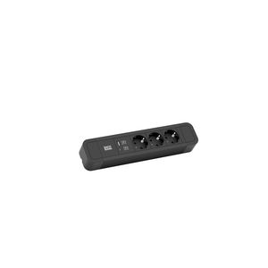 Primo 2 3x 230V RA + 1x USB A/C chrgr 2m RA stekker