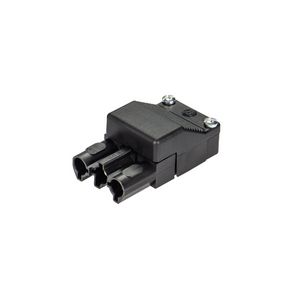 Kabelconnector ST18/3 female zwart VVE=200