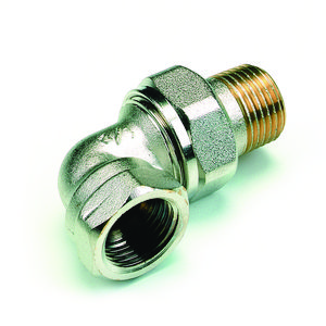 3-delige koppeling haaks 1/2"bn.xbt. vernikkeld 3107UN