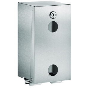 Toiletpapierverdeler 2 rollen RVS 304 mat gepolijst