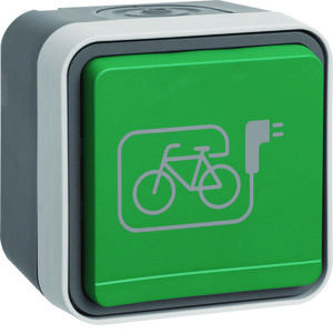 WCD penaarde+fietslaadsymb. tkstv. + behuizing W.1 grijs