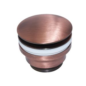 Push-open Click-clack afvoerplug 1,1/4"x 0-70mm ms koper m. grote stop