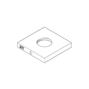 Rozet 55x55x8,5x24mm chr