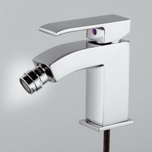 Bidetmengkraan LEVEL 1-hendel sprong 119mm met waste-inrichting chroom