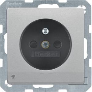 Wandcontactdoos penaarde led-orient. berker Q.1/Q.3/Q.7 alul