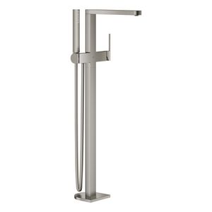 Plus vrijstaande badmengkraan 23846al3 hard graphite geborsteld (mat donker grijs) excl. inbouwdeel