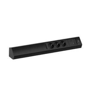 CASIA 2 Hoekstopcontact lang 3x230V RA 1xUSB A/C chrgr 2m RA