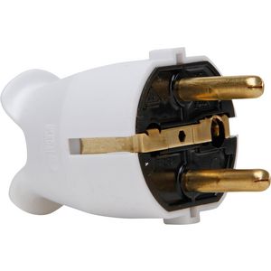Stekker geaard wit 1757.0200.0
