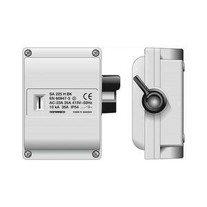 Werkschakelaar SA225 2p 25A M25 grijs IP54