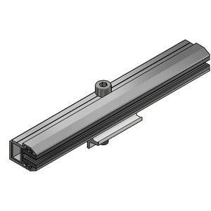 Klem glaspaneel eind frameloos dikte5-8mm alu