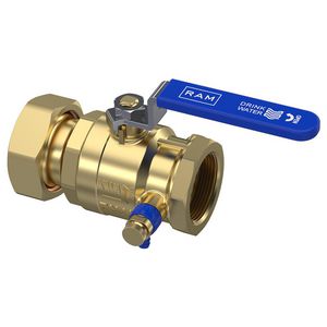 Kogelkraan  S28 2" wartelx1.1/2" bin.dr DN40 incl. 1/4"aftapper VVE=2