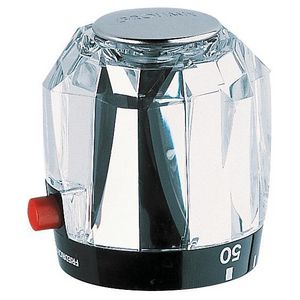 Instelknop tbv thermostaat chroom