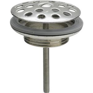 Simplex afvoerplug 1.1/4"x60mm m.rooster RVS