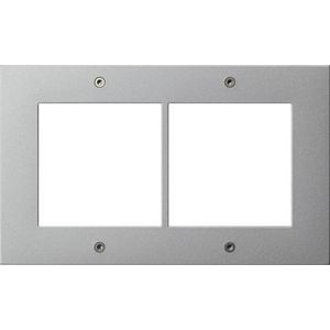 DesignAfdekraam 2-voudig deurstation OB Gira TX_44 kl.alum.