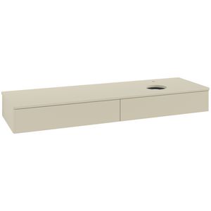 Wastafelonderkast Antao 1600x190x500mm S.Grey Matt Lacquer K16050HJ