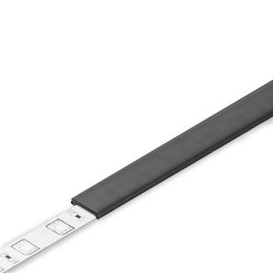 Zak a 2m. Profiel voor ledstrips afdekking C2 zwart Prof 10