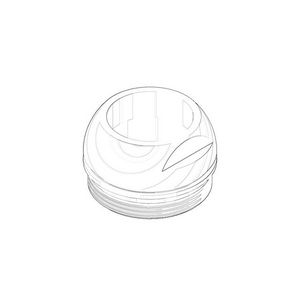 Kapje 40x13mm chr 092830016-00