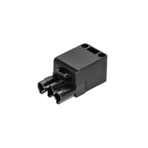 Kabelconnector ST18/3 female zwart+vergrendeling VVE=200