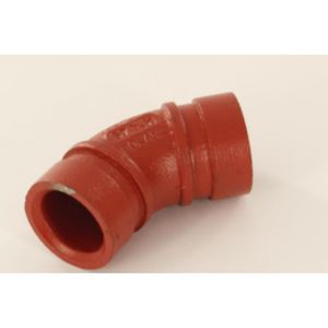 Bocht 45° groef 11 oranje 1.1/4"x42,4mm
