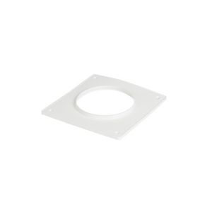 Pp muurplaat d125 wit