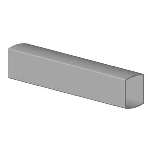 Houder 20x25x120mm chr