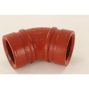 Bocht 45° groef 11 oranje 1.1/2"x48,3mm