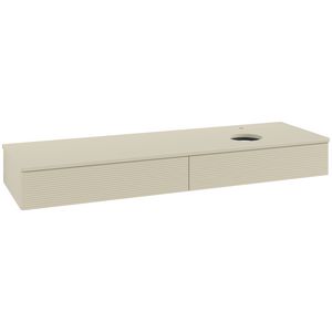 Wastafelonderkast Antao 1600x190x500mm S.Grey Matt Lacquer K16150HJ