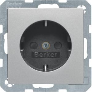 Wandcontactdoos RA tekstv schroef berker Q.1/Q.3/Q.7 alulook