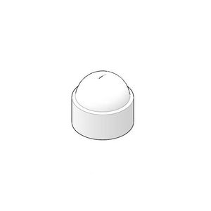Afdekdop voor bout diam. 8mm wit VVE=100