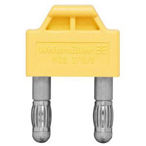 Dwarsverbinder (terminal) Plugged geel 44 A p: 2, VVE=10