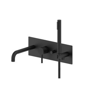 Complete LIGHT 001 inb bad/douchemengkraan + omsteller uitloop mat zwart