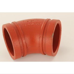 Bocht 45° groef 11 oranje 3"x88,9mm