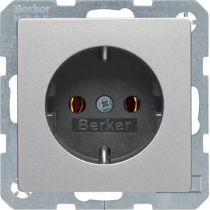 Wandcontactdoos RA schroef berker Q.1/Q.3/Q.7 alulook